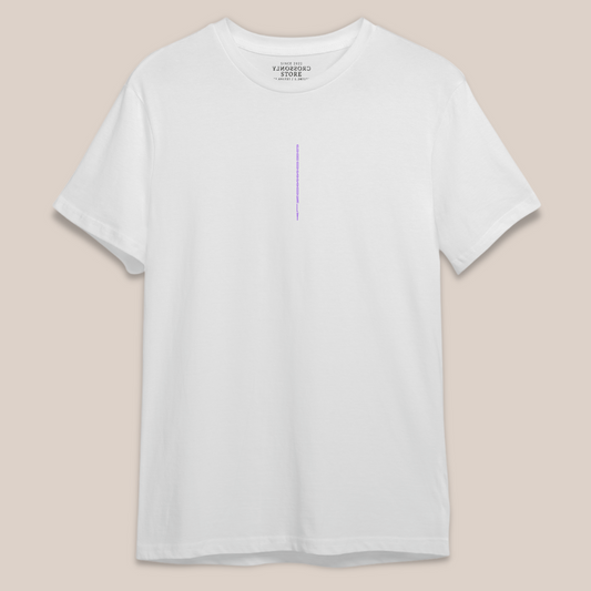 Le T-Shirt Blanc-Violet CrossOnly